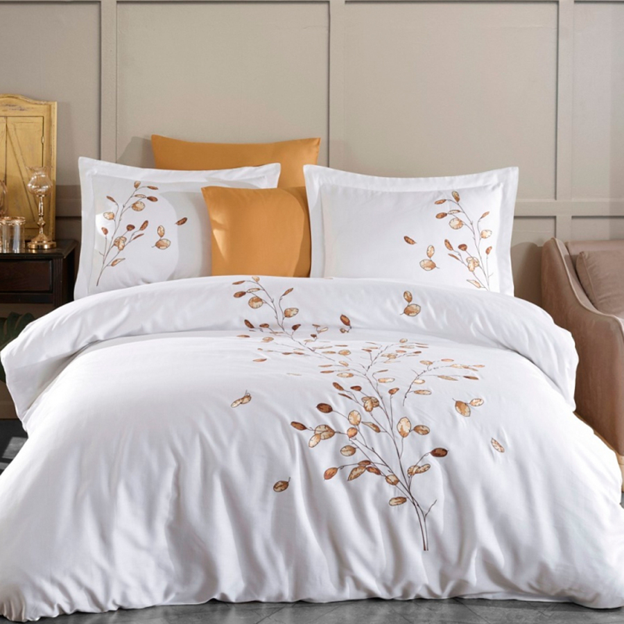 Sedef комплект постельного белья с вышивкой