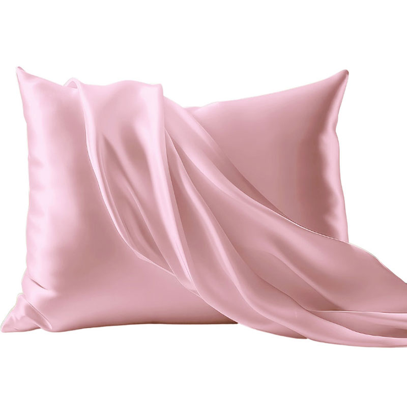 Шовкова наволочка на подушку 100% шовк Малбері рожева