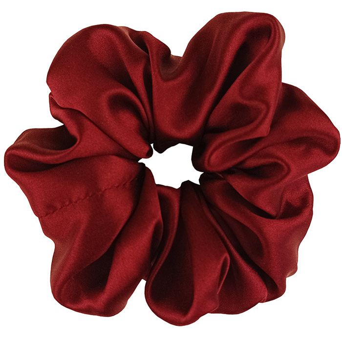 Шовкова резинка бургунді