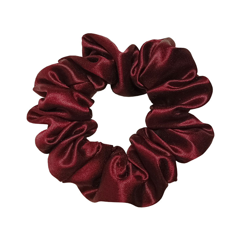 Шовкова резинка маленька бордова бургунді