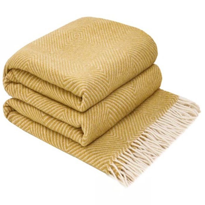 Ромб плед із вовни мериноса 140х200 см