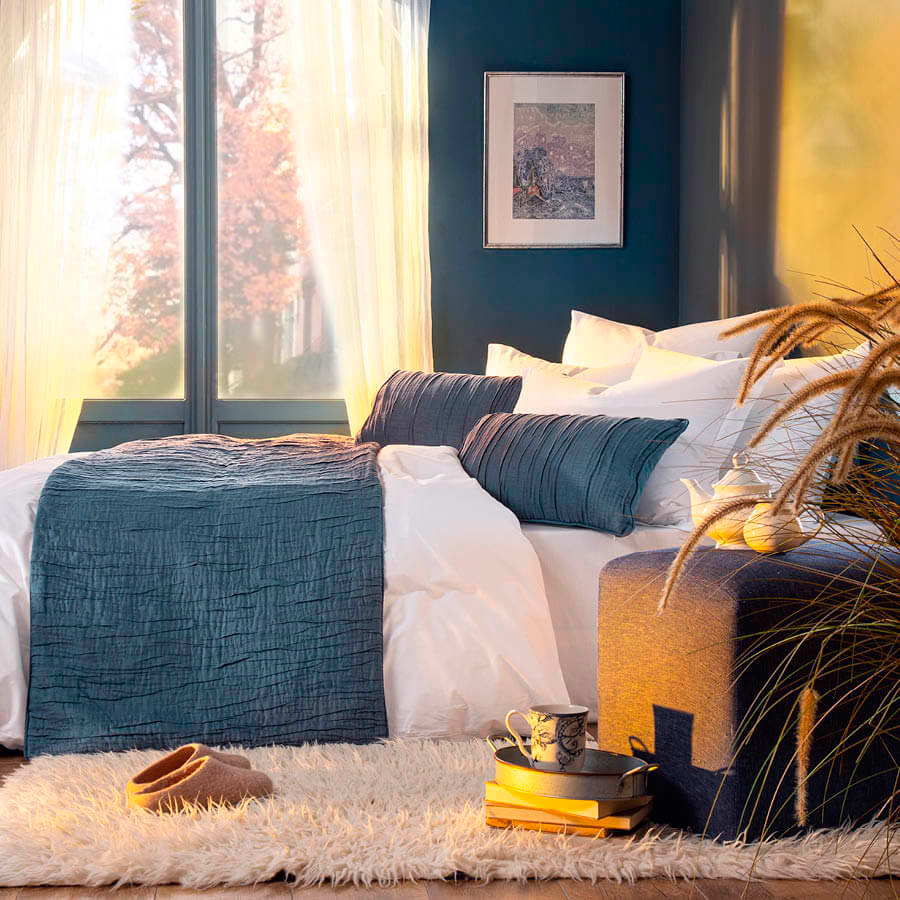 Еліс Alice покривало раннер на ліжко з наволочками-petrol