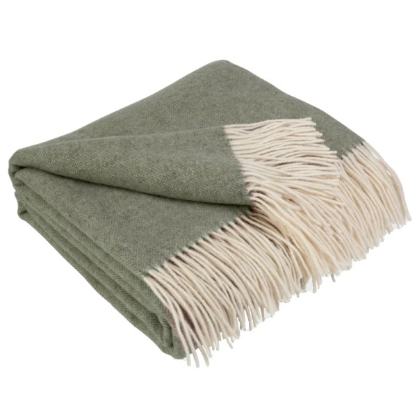 Плед кашеміровий оливковий