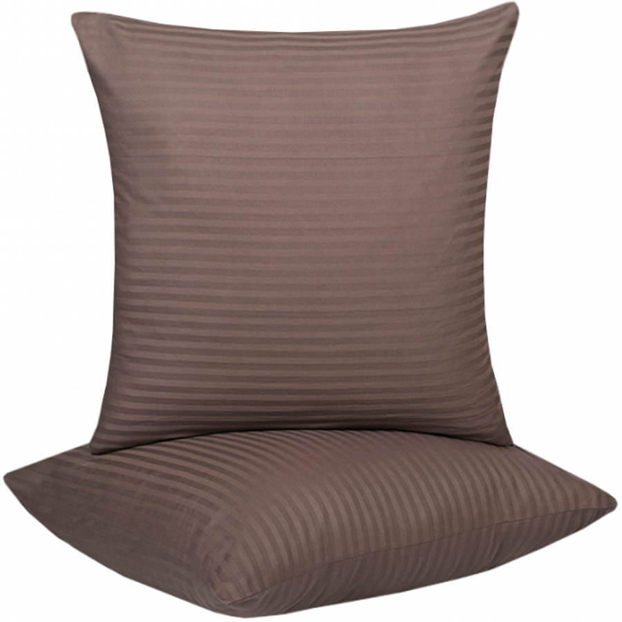 Лотус страйп сатин наволочка 70х70 см